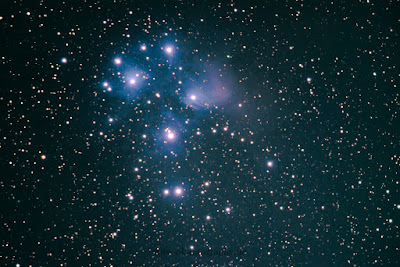 Astrofotografie Plejaden M45 Siebengestirn Sieben Schwestern