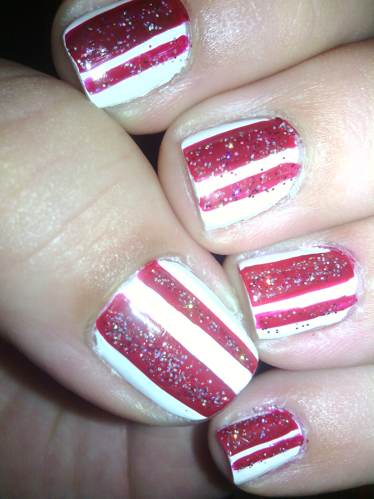 Janet Planet Nails: Candy Cane Nails