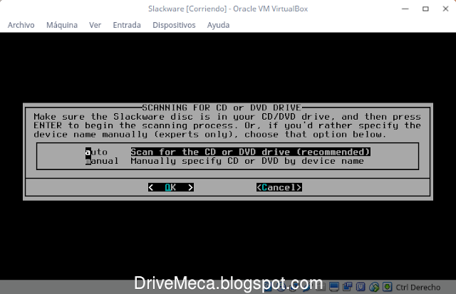 DriveMeca instalando Slackware Linux paso a paso