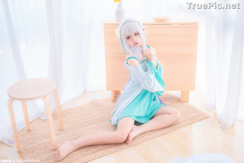 Image [MTCos] 喵糖映画 Vol.020 – Chinese Cute Model – Re:Zero Emilia Cosplay - TruePic.net - Picture-38