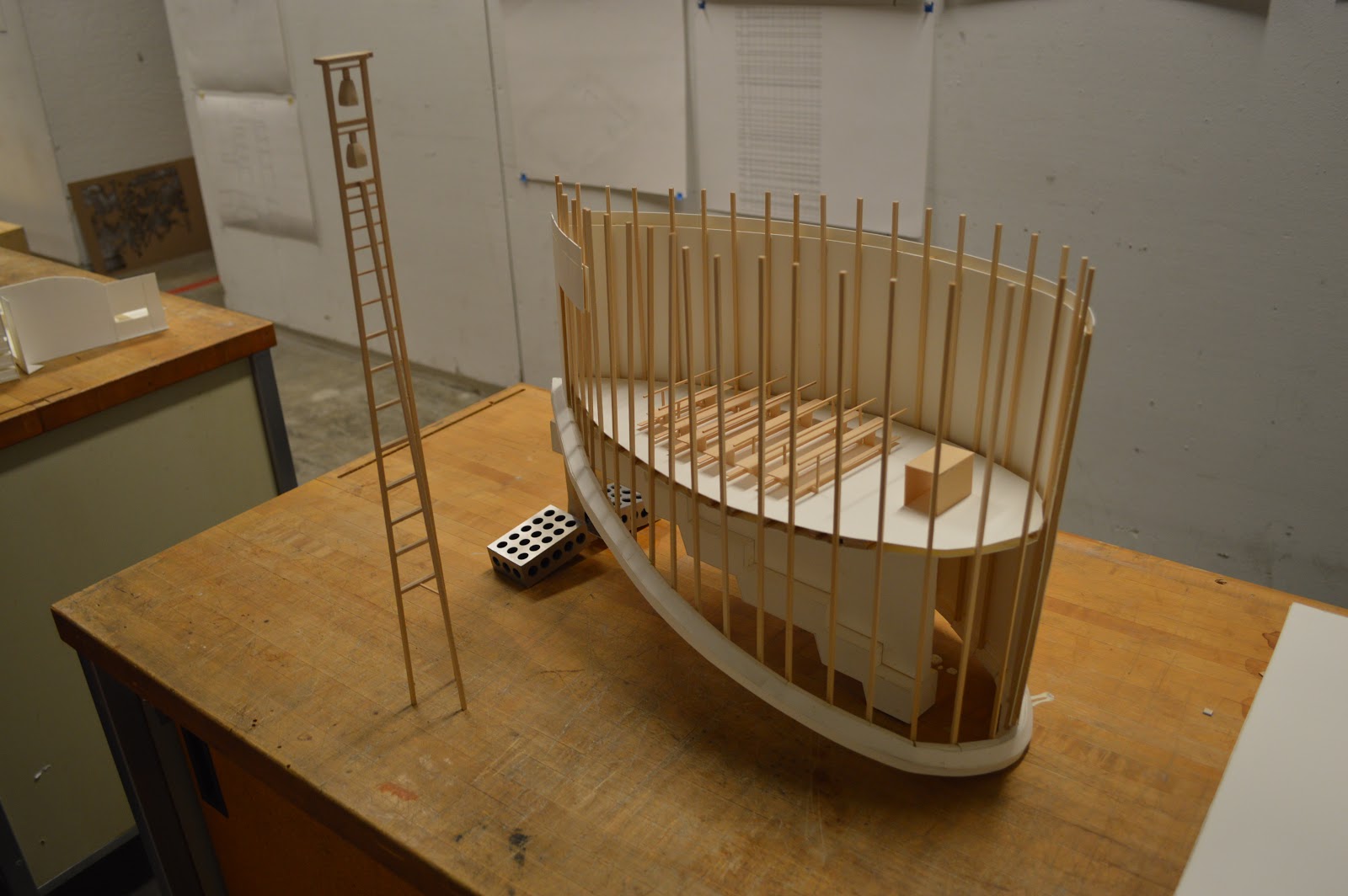 Jturn St. Benedict Chapel by Peter Zumthor 130 Scale Model