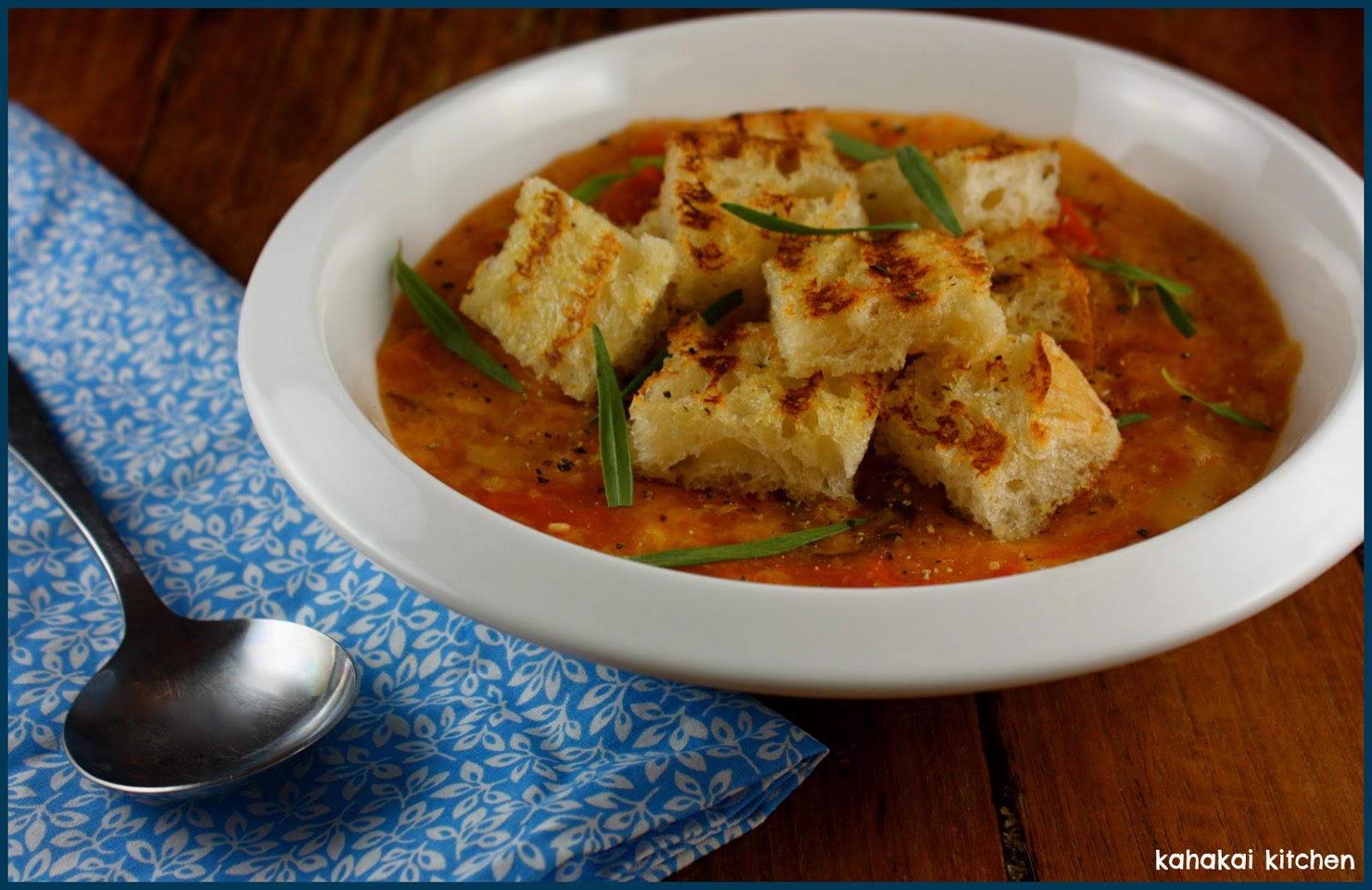 Kahakai Kitchen Tomato and Tarragon Bread Soup (Panade de Tomate à l