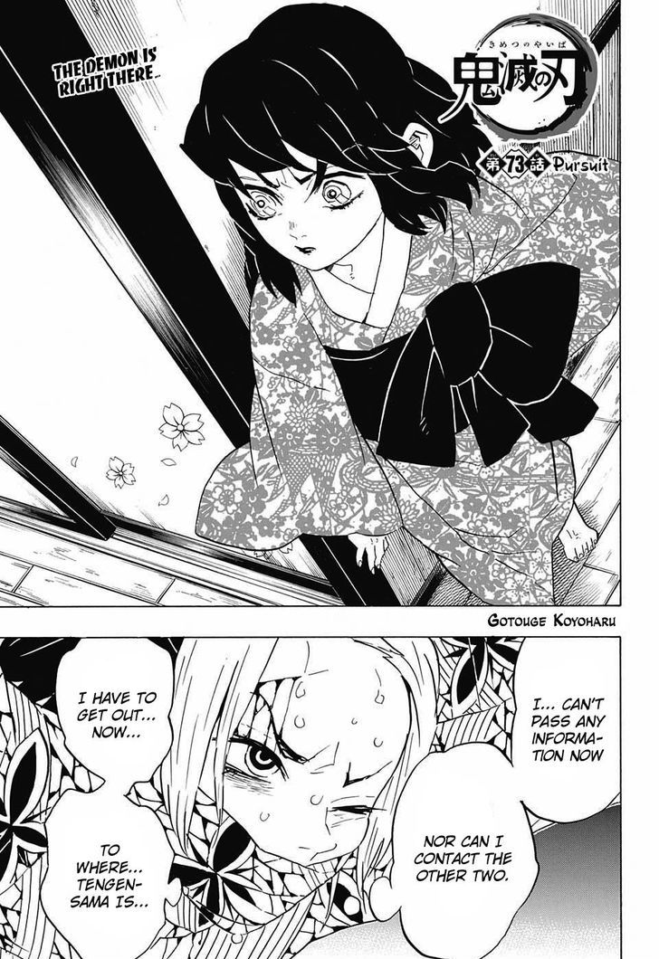 Demon Slayer Kimetsu No Yaiba Chapter 73 Demon Slayer Kimetsu No Yaiba Manga