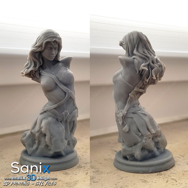 Wonder Woman ( bust ) STL File for 3D Printing www