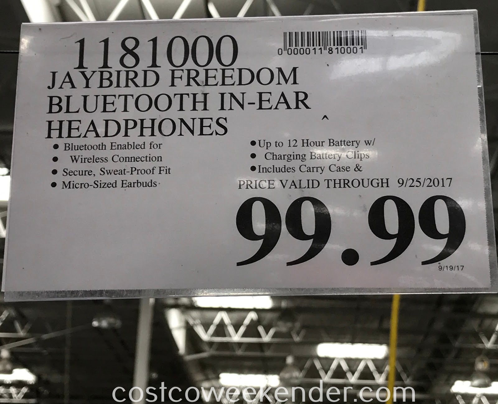 Jaybird Freedom Wireless Sport Headphones Costco Weekender