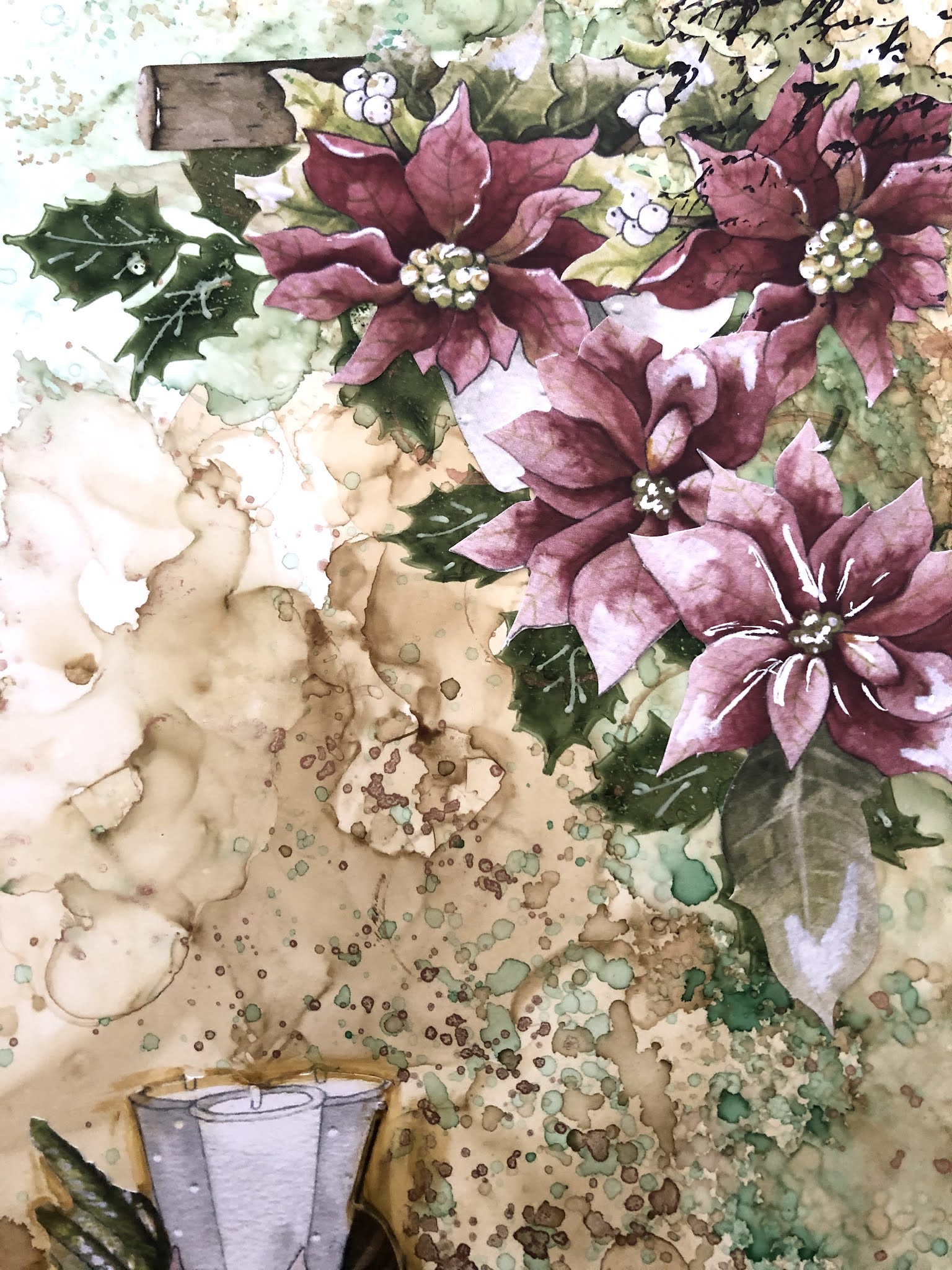 ADRIANA BOLZON ** AB INSPIRATIONS Using Adhesive Yupo Paper with