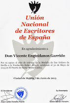 DIPLOMA CONCEDIDO POR LA UNIÓN NACIONAL DE ESCRITORES DE ESPAÑA.