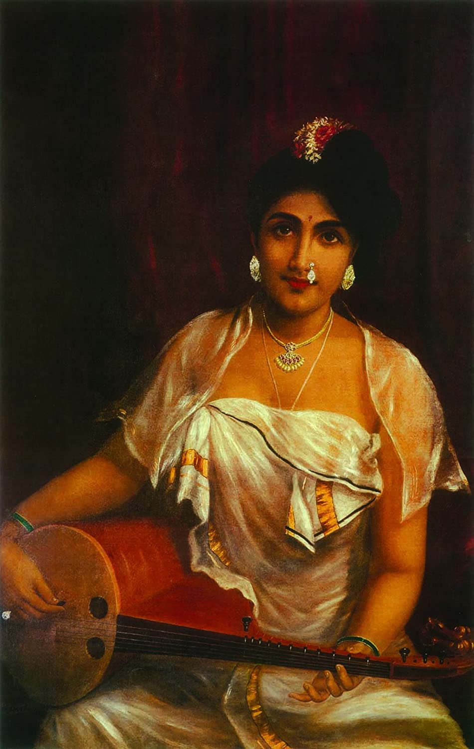 Raja Ravi Verma Paintings of Young Women