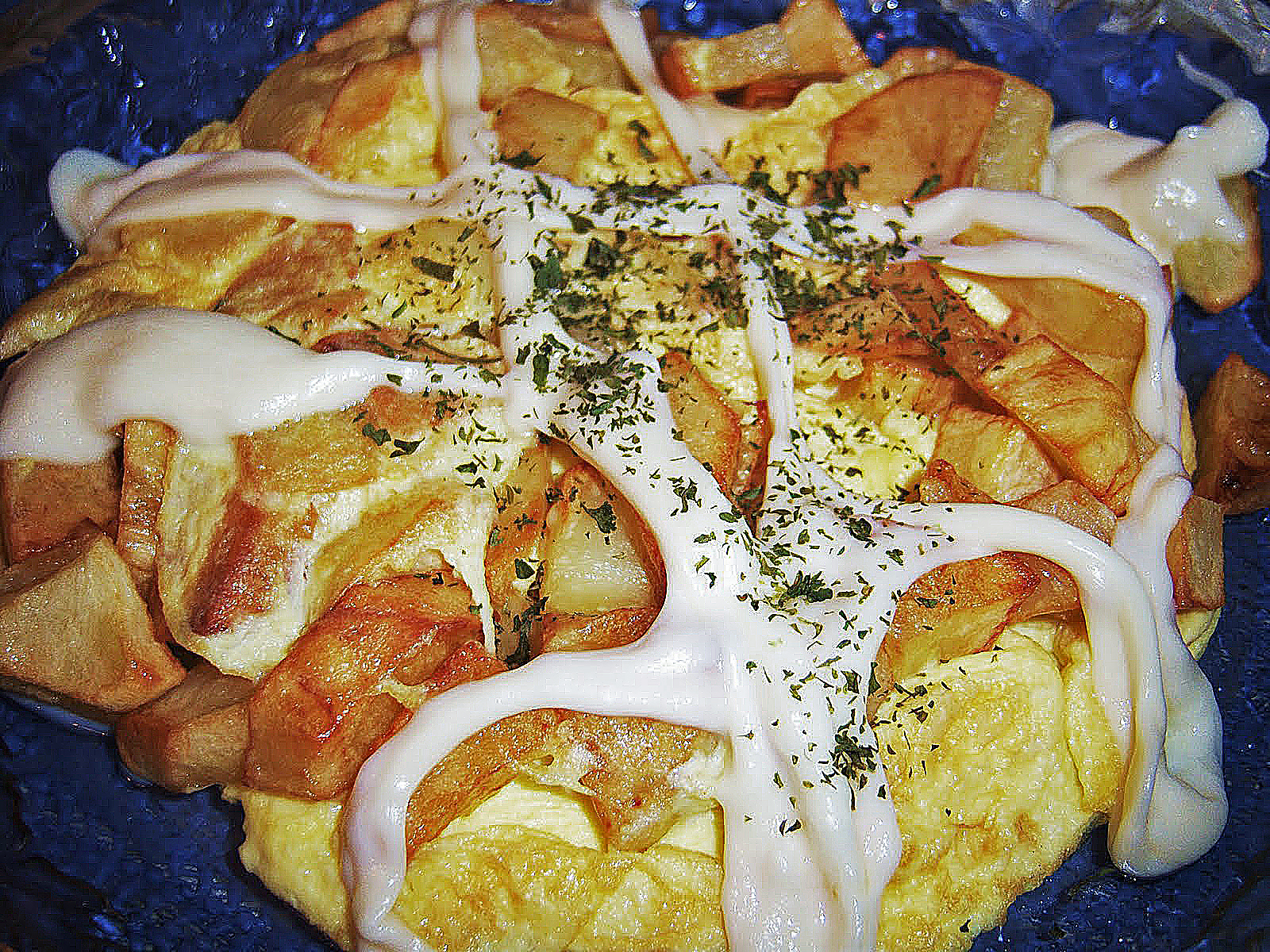 What's Cookin' Italian Style Cuisine Potatoes and Eggs Dad's Favorite