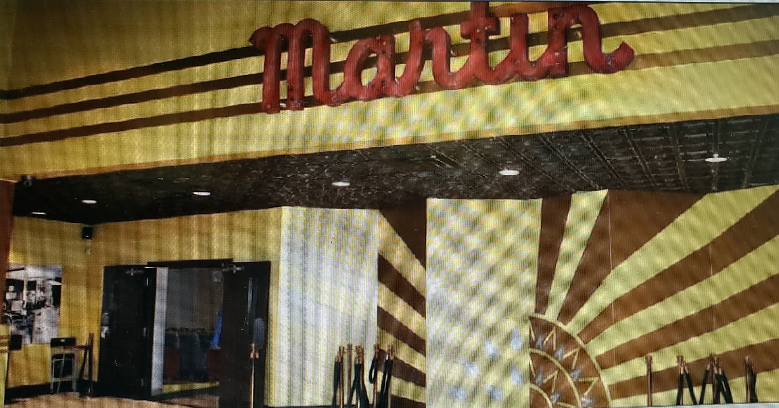 IMAGES OF OUR PAST THE RETURN OF THE MARTIN MOVIE THEATER MARQUEE