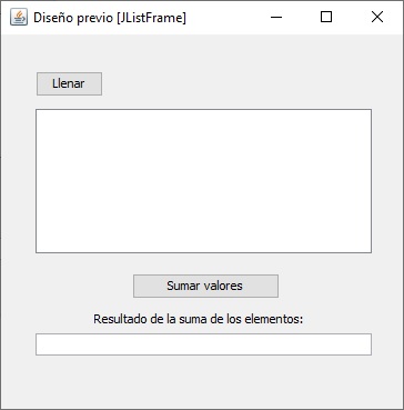 Sumar elementos de un JList en Java