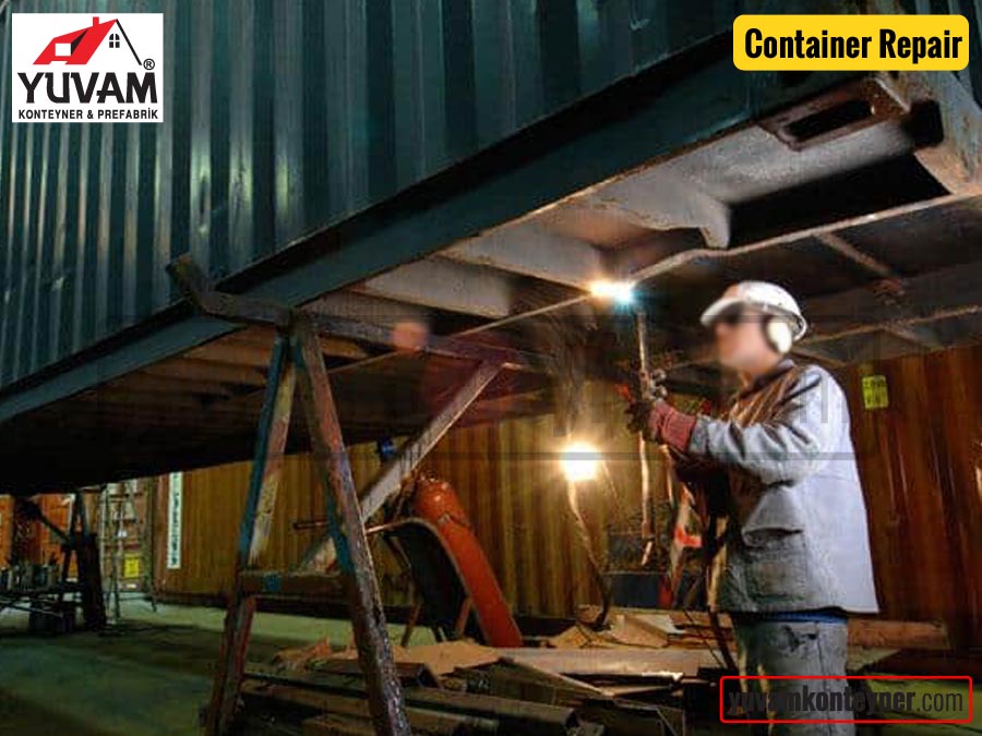 Container Repair And Maintenance Yuvam Container, Prefabricated