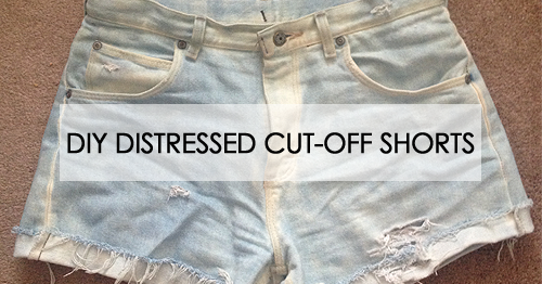Suzy Speaks: DIY: Distressed Cut-Off Shorts