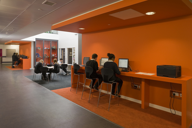 School Interior Design Bsf Sheffield Newfield And Talbot Sen The Interior Design Strategy Had To Meet Needs Of Both Schools Newfield Desired A Corporate Environment Whilst Certain Areas Within Talbot Required