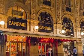 The Caffè Campari inside Milan's historic Galleria Vittorio Emanuele II remains a popular bar today