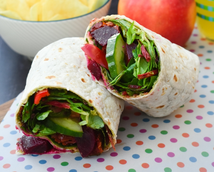 Beet Salad Lunch Wrap (vegan)