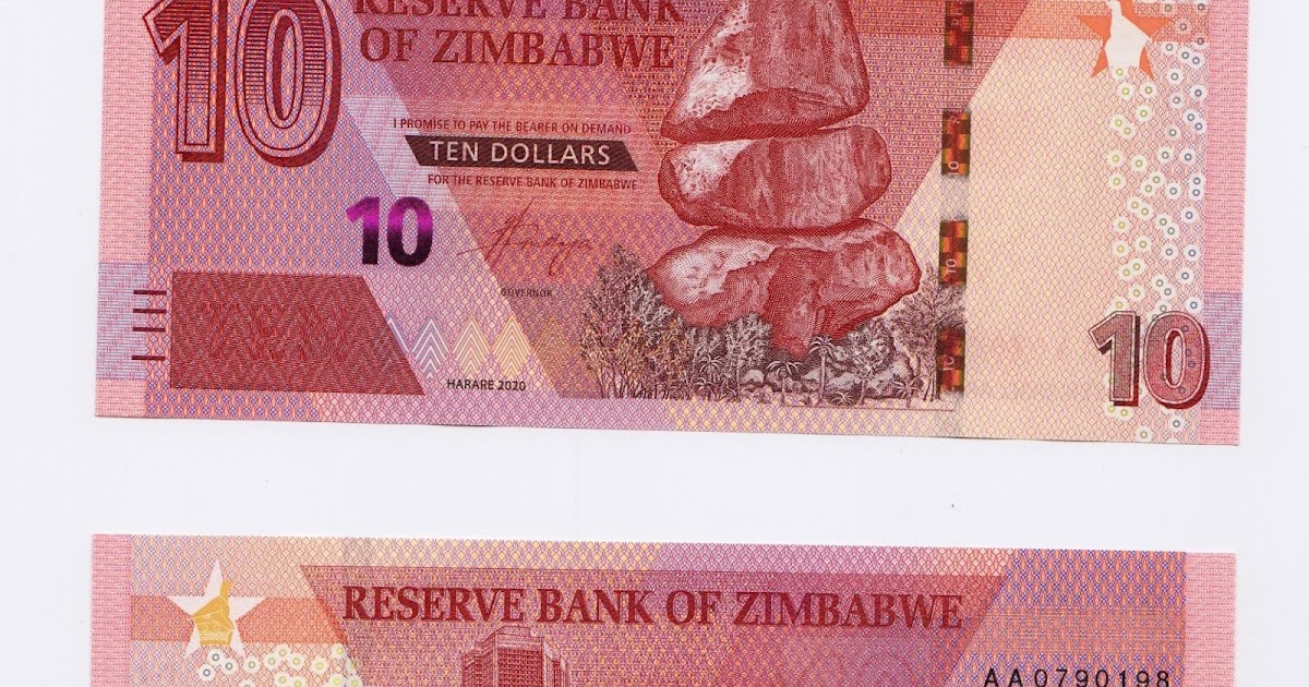 African Coins & Banknotes Zimbabwe 10 Dollars " Bond" banknote