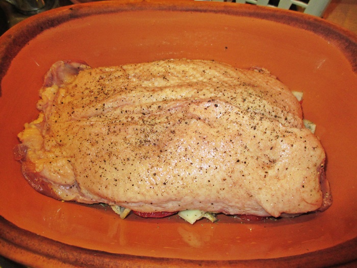 Futtern wie bei Muttern: Knusprige Gänsebrust aus dem Römertopf