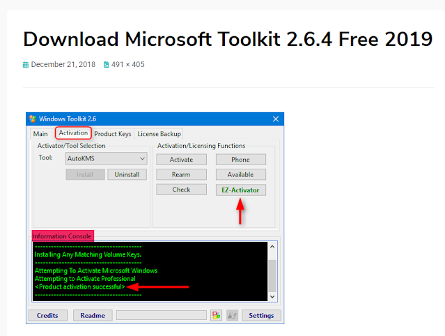 Download Microsoft Toolkit 2.6.4 Free 2019