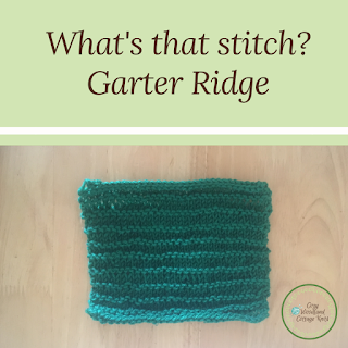 Learn how to knit garter ridge stitch! Picture of whats that stitch garter ridge