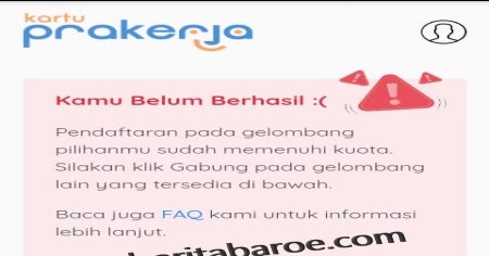 Hasil Tes Prakerja Gelombang Pertama Berita Baroe Terkini