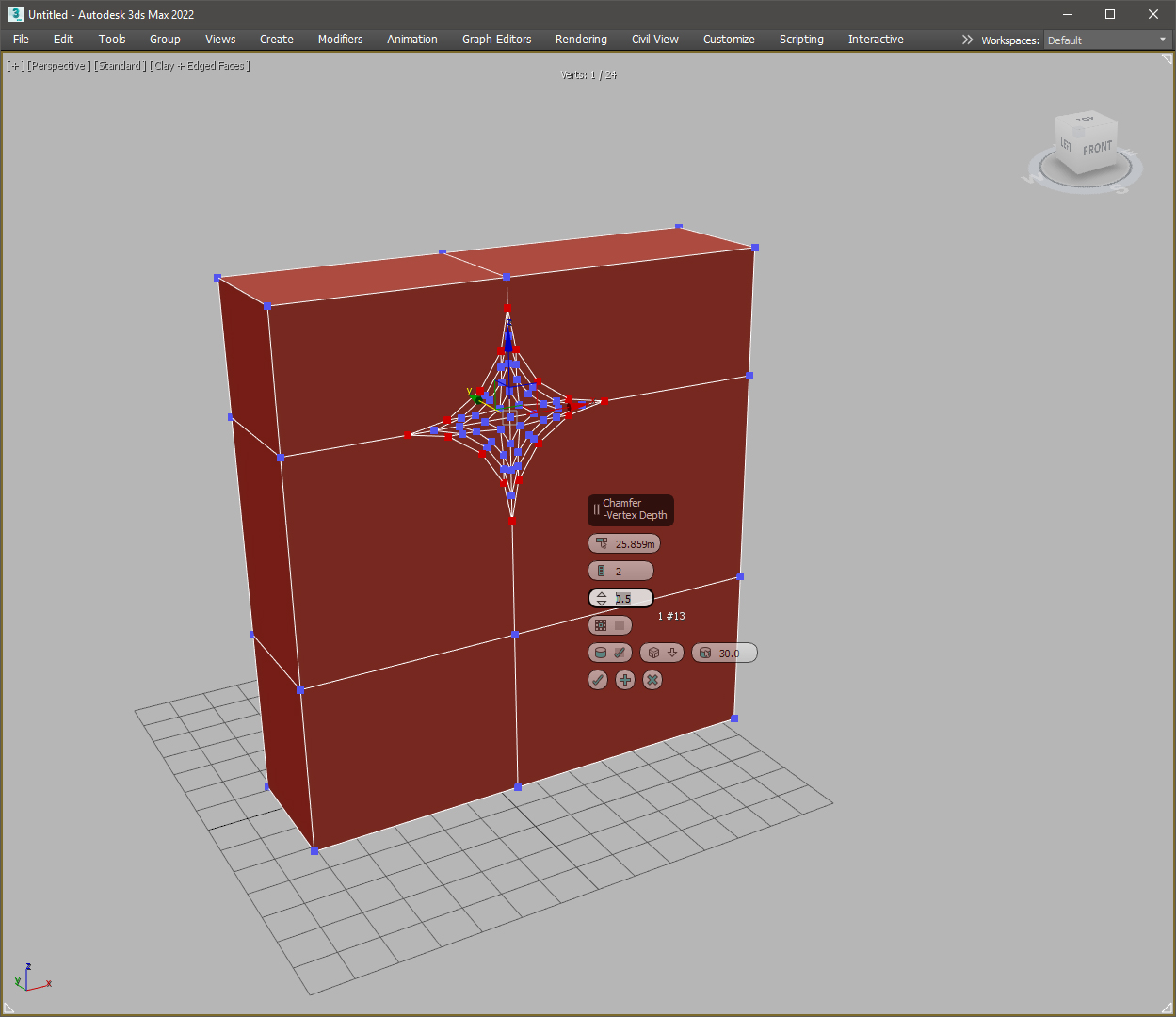 How to make regular holes in 3ds MAX 2022