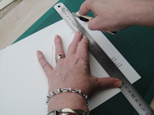 Limetrees Studio: Cutting paper with a scalpel 2