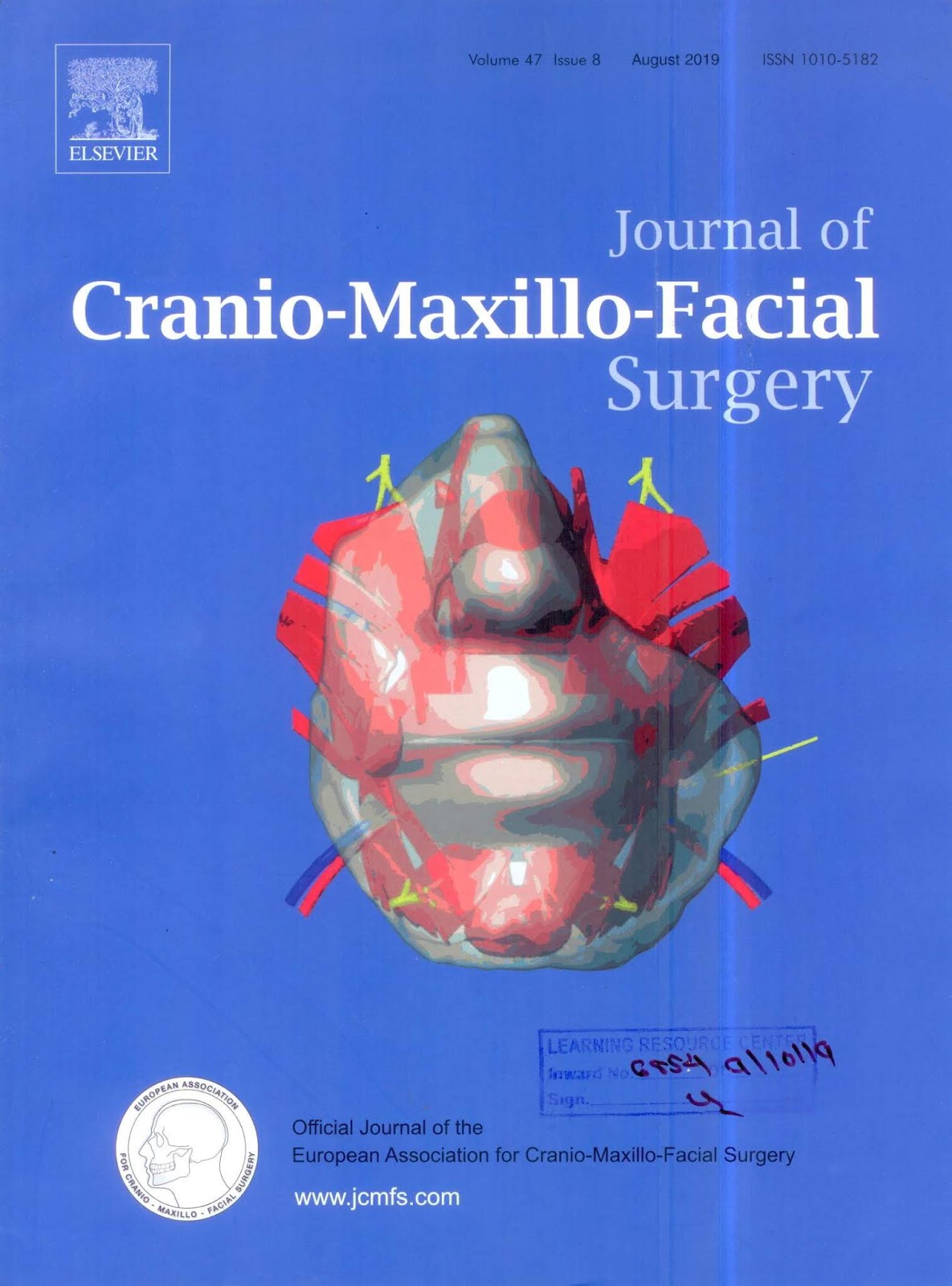https://www.sciencedirect.com/journal/journal-of-cranio-maxillofacial-surgery/vol/47/issue/8