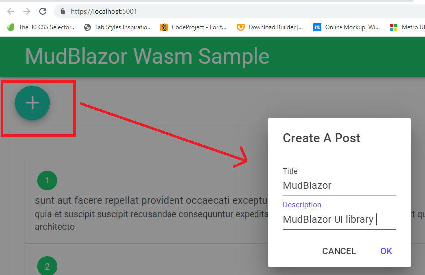 A Blazor Assembly CRUD Sample Using MudBlazor Components