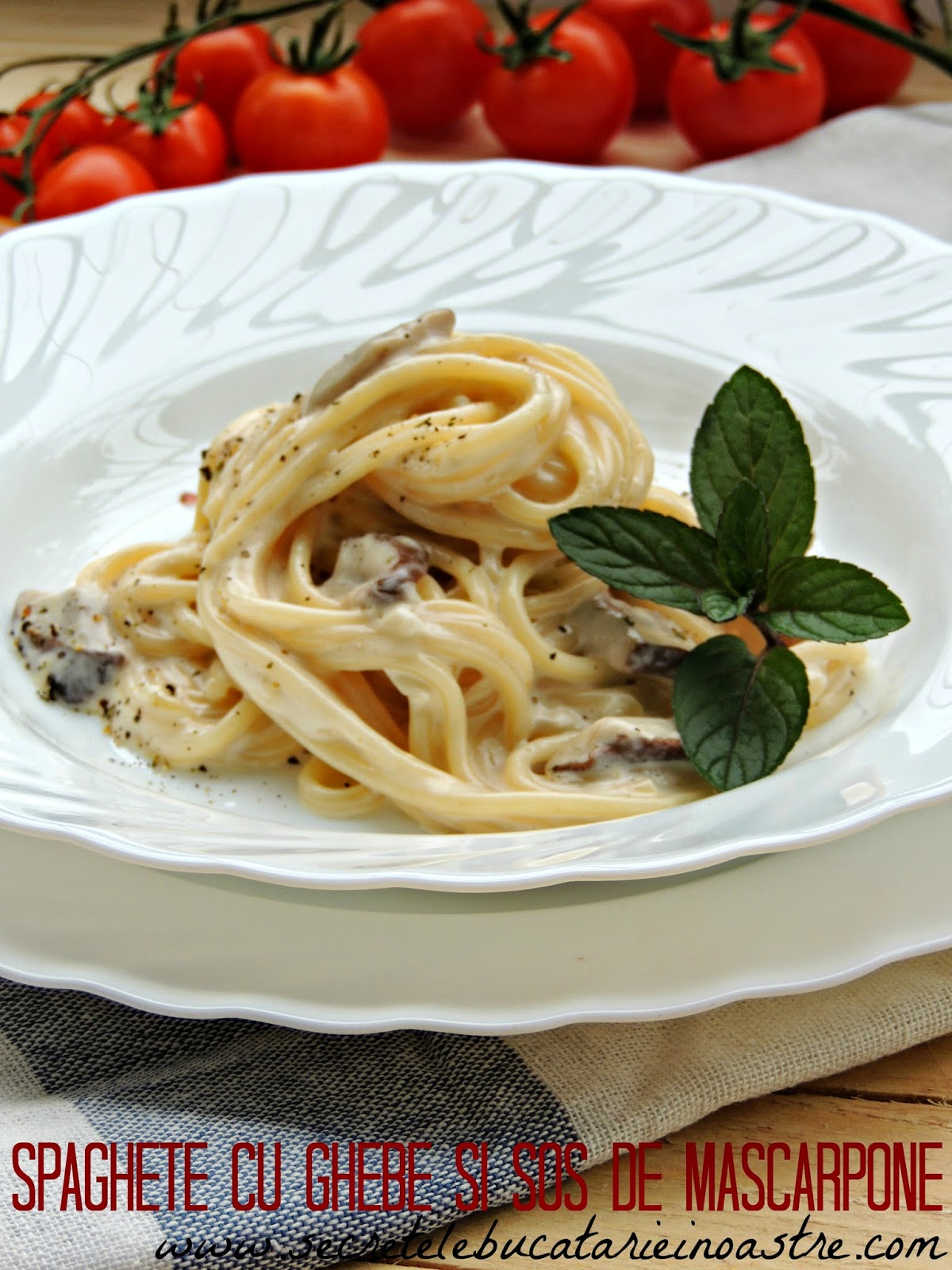 SPAGHETE CU GHEBE SI SOS DE MASCARPONE