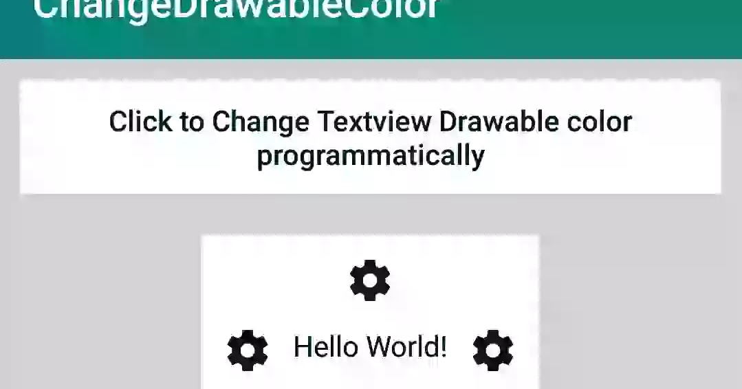 Android & Kotlin Examples code Android change drawable color