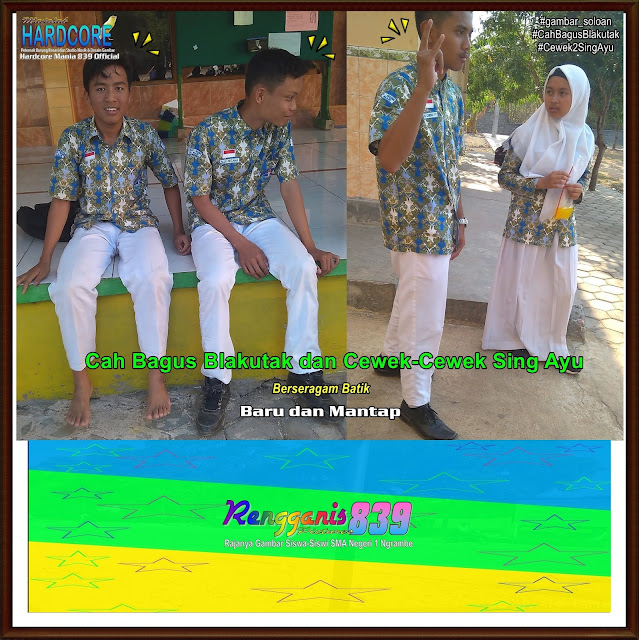 Gambar Soloan Spektakuler Terbaik di Indonesia - Gambar Siswa-Siswi SMA Negeri 1 Ngrambe Cover Berseragam Batik - 7 RG