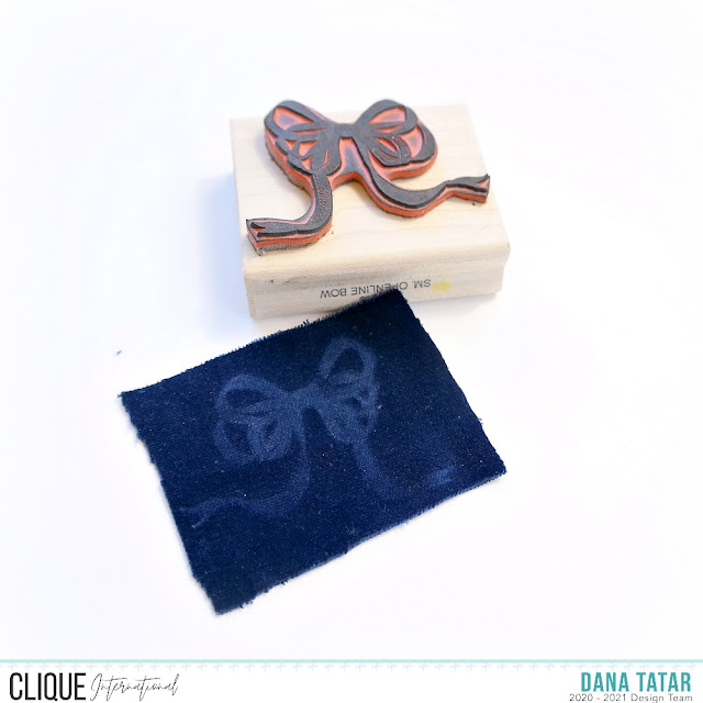 Embossed Velvet Tag Clique International