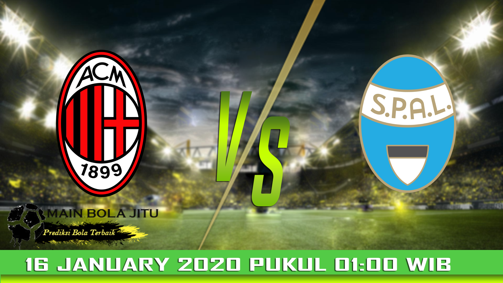 Prediksi Skor AC Milan vs Spal tanggal 16-01-2020