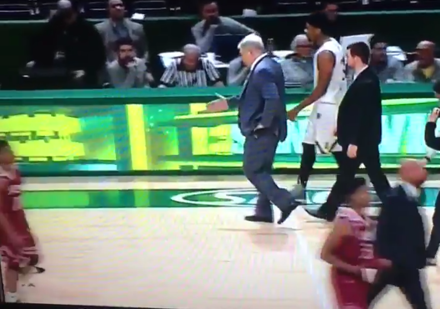 the other paper Siena coach walks through imaginary postgame
