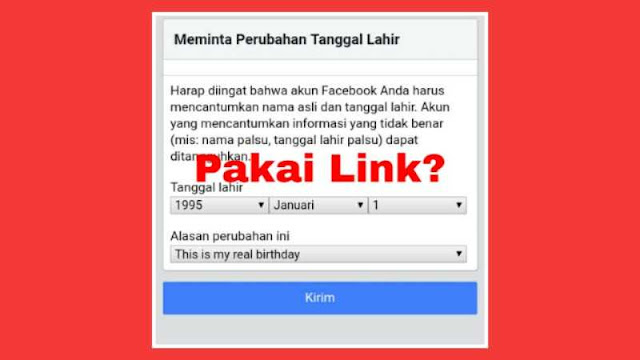 Cara Mengubah Tanggal Lahir di FB yang Sudah Limit