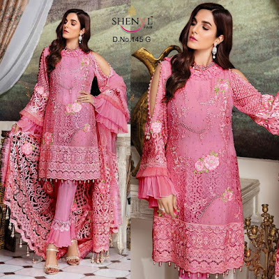 Shenyl Fab 145 Georgette Pakistani Suits wholesaler