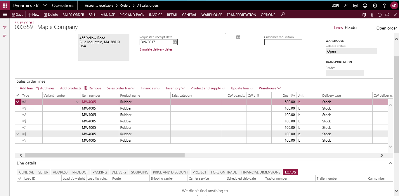 Dynamics 365 Delivery schedules Functionalities in Dynamics 365 for