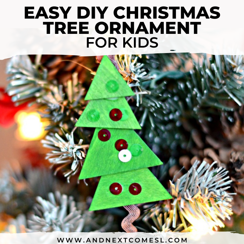 Easy Christmas Tree Ornament | And Next Comes L - Hyperlexia Resources