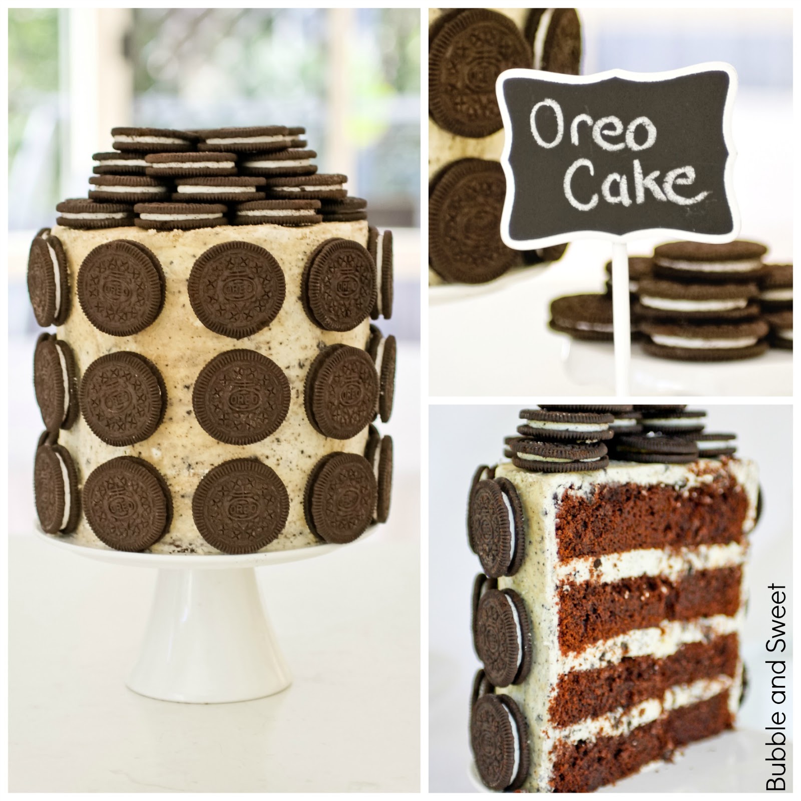 Bubble and Sweet Cookies and Cream Elegant Stacked Oreo Cake Bubble and Sweet Cookies and Cream Elegant Stacked Oreo Cake