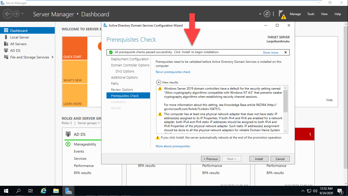 Active Directory Windows Server 2019