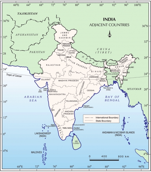 NCERT Notes: India - Size and Location