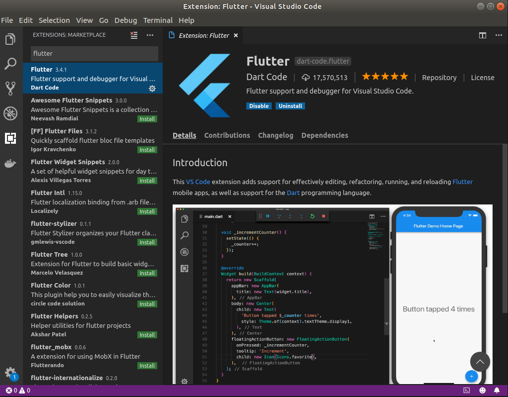 install flutter on ubuntu install flutter on ubuntu
