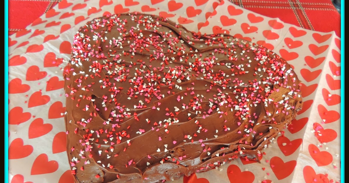 Heart Shaped Cake for Valentine's Day - Walking on Sunshine