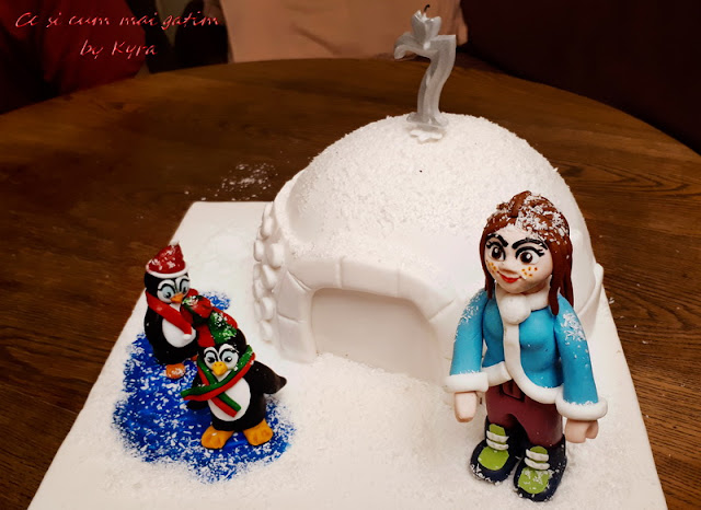 Tort Lego friends - Mia la Polul Nord