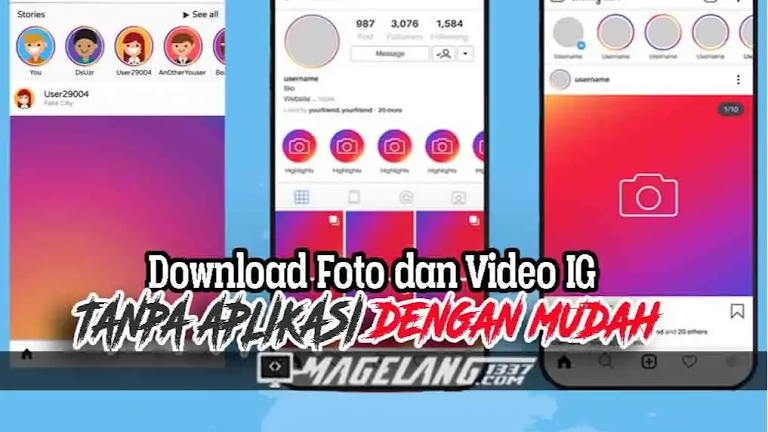 Url Download Ig Download Foto dan Video IG Tanpa Aplikasi 100% Work