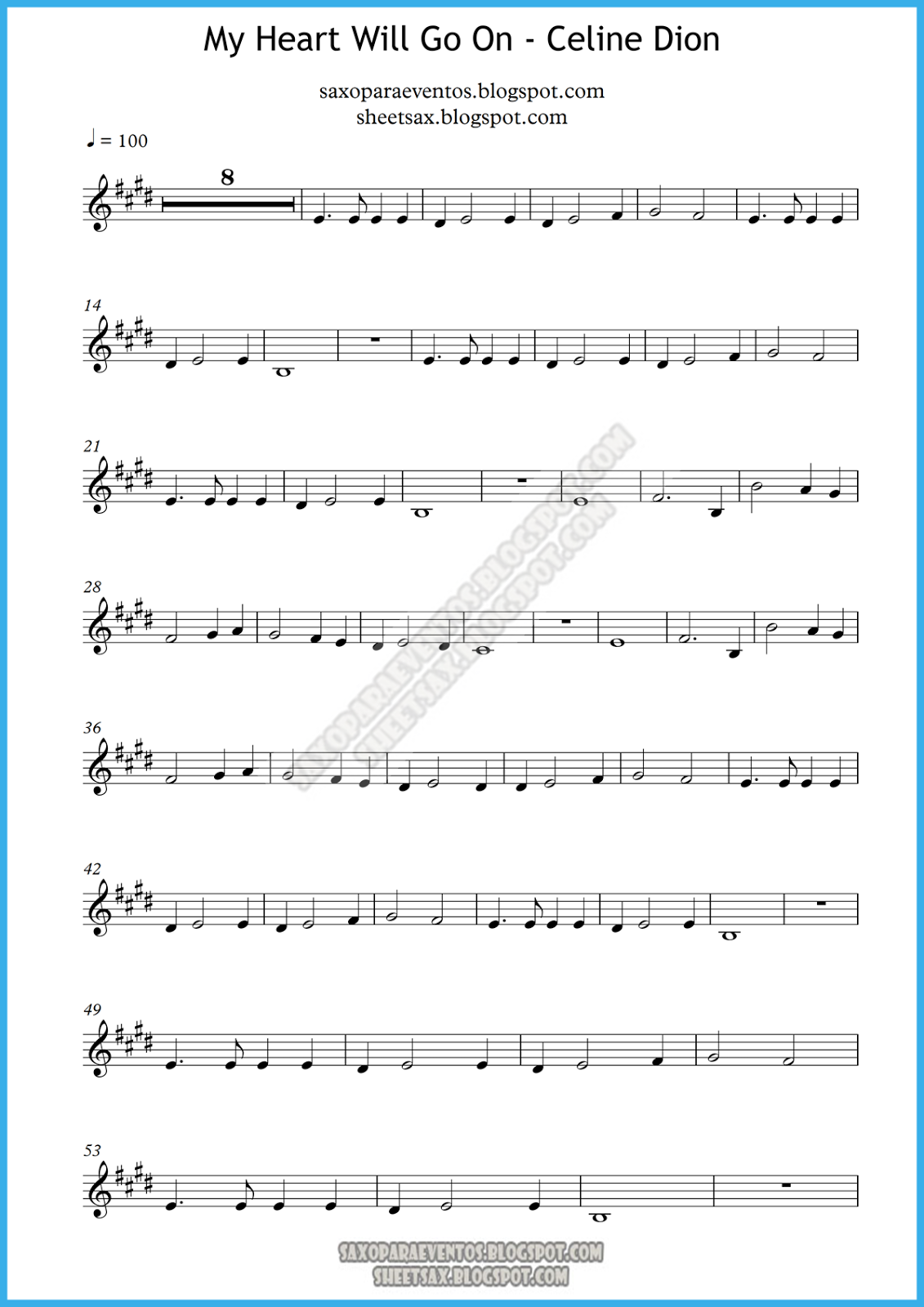 printable music score