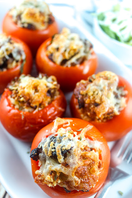 Air Fryer Stuffed Tomatoes