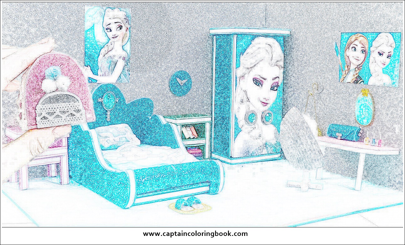 diy miniature frozen bedroom dollhouse room