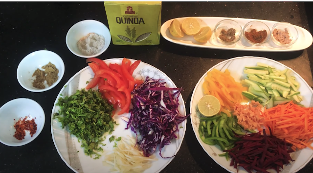 Rainbow Quinoa Salad Ingredients